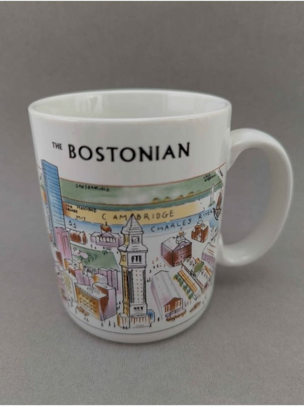 Vintage The Bostonian "A View of the World" Coffee Mug